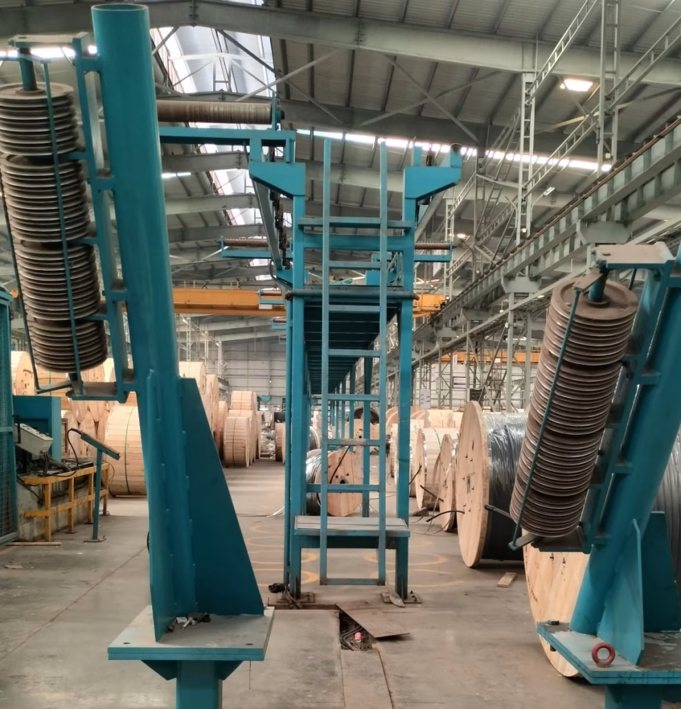 img03 pourtier 2000mm single twist steel wire armouring line