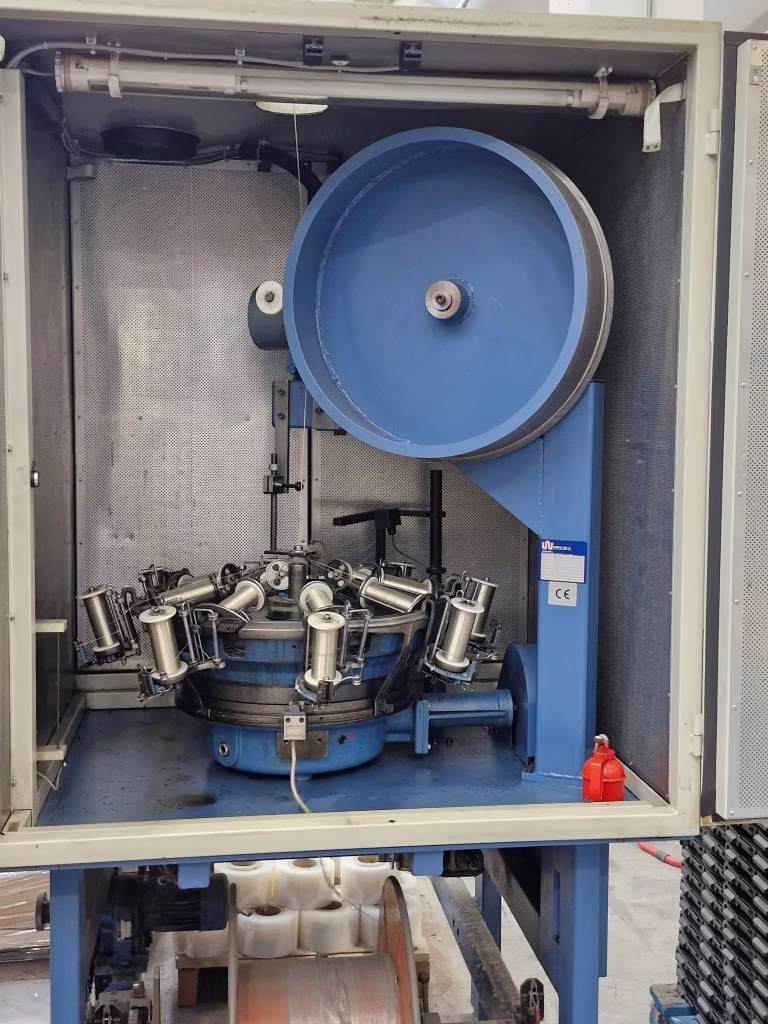 img03 wardwell 16 bobbins braiding machine, model sp 2000