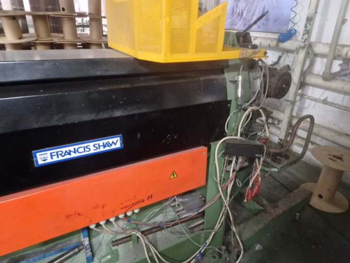 img03 francis shaw 75mm 25d extruder line for pvc, pe and lso